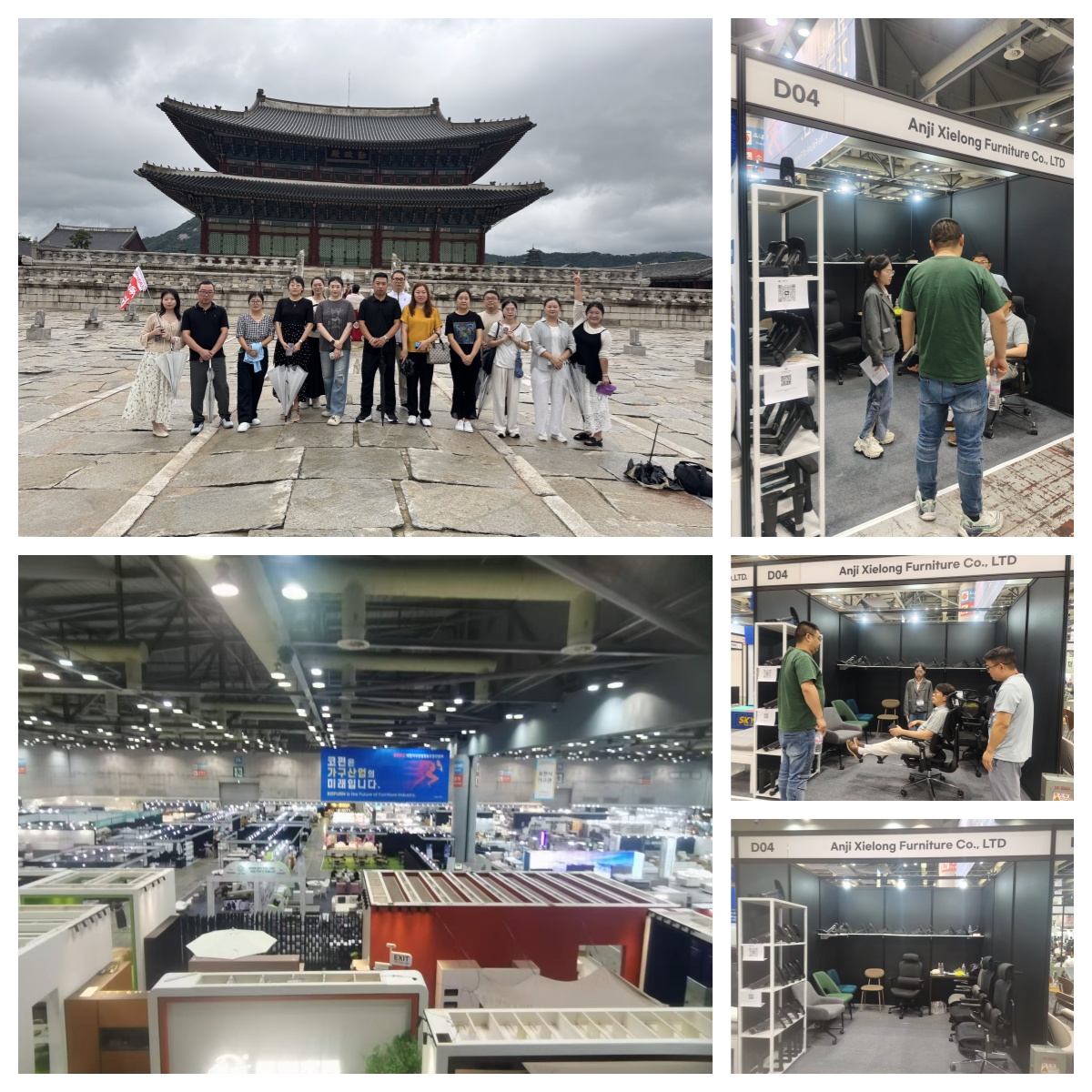 Anji Xielong -meubels verschenen geweldig op de 33e Korea International Furniture Fair